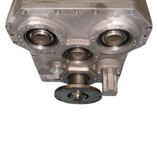 "Schwing Gearbox with Stiebel technology, featuring a 1:1.28 ratio for optimal power transmission."