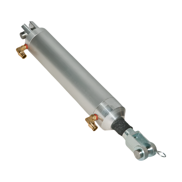 Hopper Air Cylinder for MTM/McNeilus/Revolution Trucks - Built for heavy-duty industrial environments - Sideview