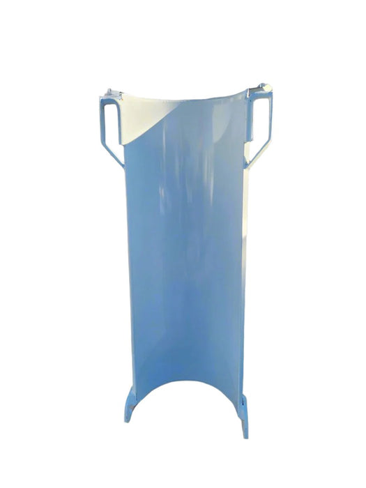 McNeilus MTM Standard Extension Chute, part 0151650, detailed view of mounting hooks and durable design