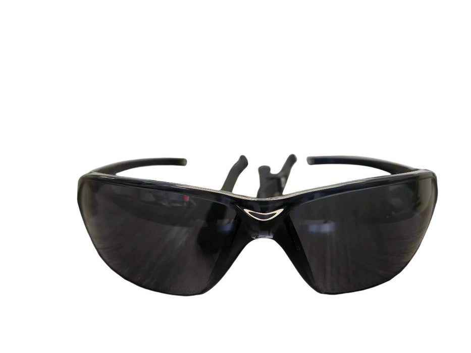 Bolle Prism Smoke Safety Glasses front view showing the lenses