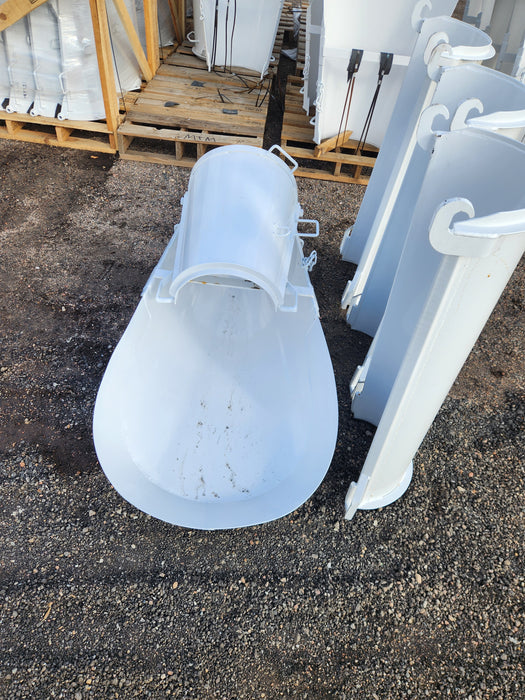 McNeilus Main Chute with Fold-Over and 3 Extension Chutes for concrete mixers.