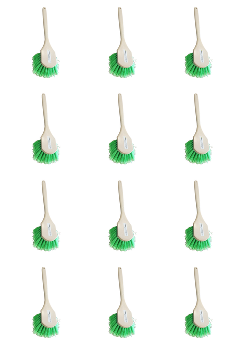 20-inch Acid Chute & Wheel Brush with acid-resistant bristles for industrial cleaning, Magnolia part number 43