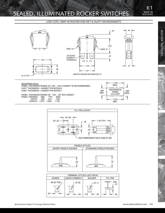 "Operating diagram of Otto rocker switch for McNeilus mixers, PDF page 3."