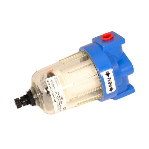 Filter-Coalescing Single Bowl for McNeilus trucks, part number 0121414, designed for removing water and contaminants from compressed air systems.