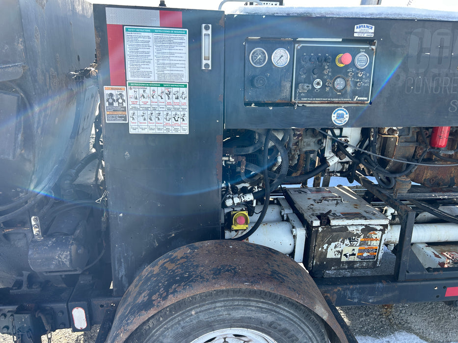 "2010 Schwing SP500 trailer-mounted concrete pump, SN: 5000893."