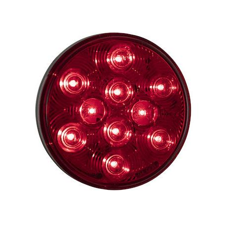 4" Round Red LED Light for Cement Mixer Trucks
