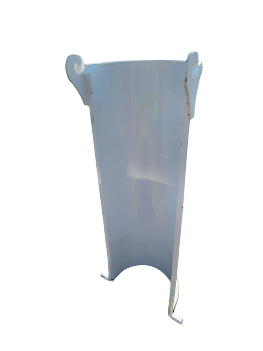 Kimble S02-20138-80LW Extension Chute, Powder Coated White, Lightweight Steel - Side