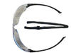“Side view of Bollé Prism Safety Glasses - Clear lens, Western Mixer #751-640CL.”
