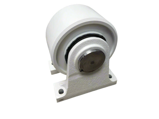 Top view of SMITH/LONDON/OSHKOSH Roller Assembly, part number MD-32123-00, compatible with London, Smith, Oshkosh, and McNeilus models