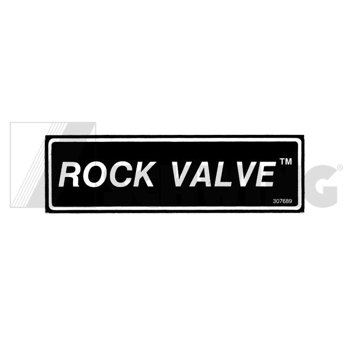 Decal - Rock Valve, Tm | Weight: 2 lbs | Brand: SCHWING