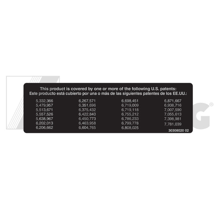 Decal Bpa & Bpl Patents | Weight: 1 lbs | Brand: SCHWING