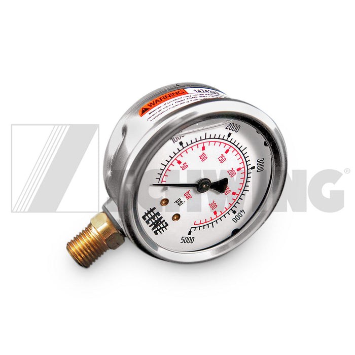 Gauge - Lub, Pressure 0-300 Bar Vogel | Weight: 2 lbs | Dimensions: 43 X 77 X 92MM | Brand: SCHWING