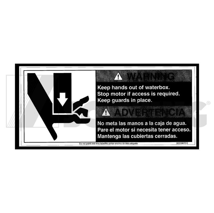 Decal - Danger Do Not Place Hands In | Weight: 2 lbs | Brand: SCHWING