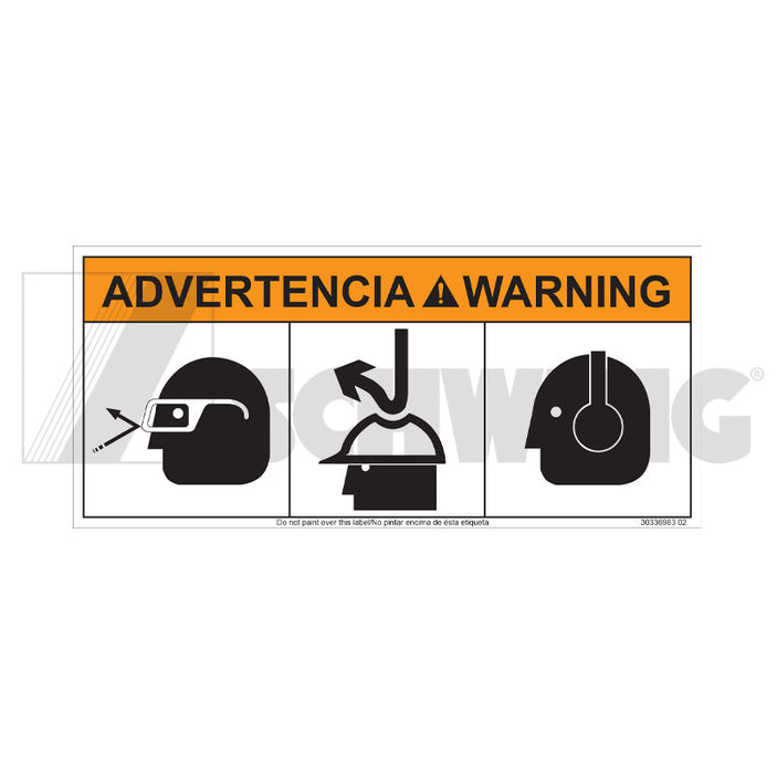 Decal - Eye, Head And Hearing Protection | Weight: 2 lbs | Brand: SCHWING