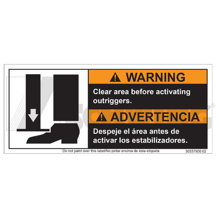 Decal - Warning Clear Area Before | Weight: 2 lbs | Brand: SCHWING