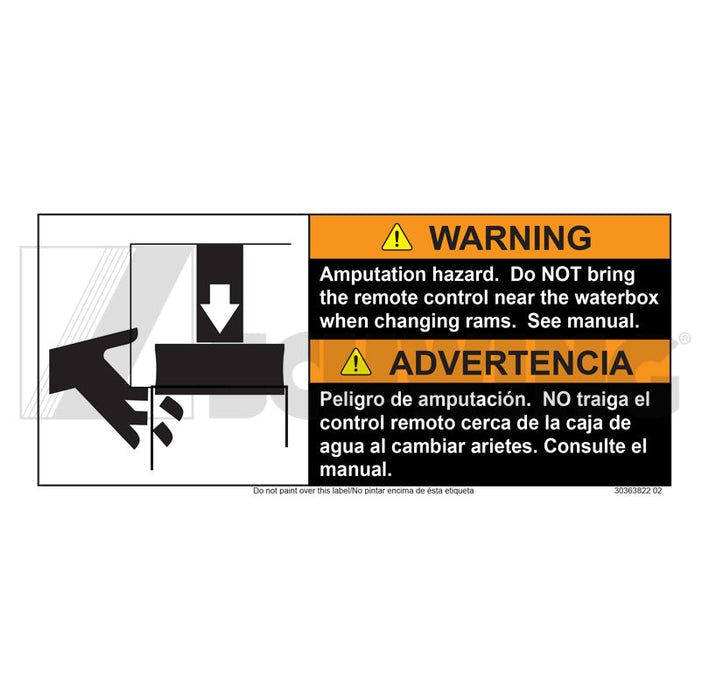 Decal - Adhesive, Warning, Remote Contro | Weight: 1 lbs | Brand: SCHWING