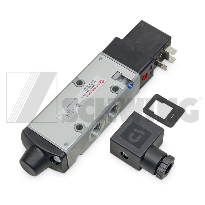 Valve Pneumatic, Air Cuff 12-Volt - 1/4" | Weight: 2 lbs | Dimensions: 215 X 50 X 30 MM | Brand: SCHWING