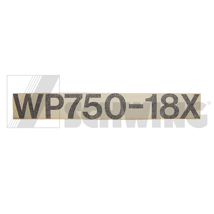 Decal Wp750-18X | Weight: 2 lbs | Dimensions: 785 X 110 MM | Brand: SCHWING
