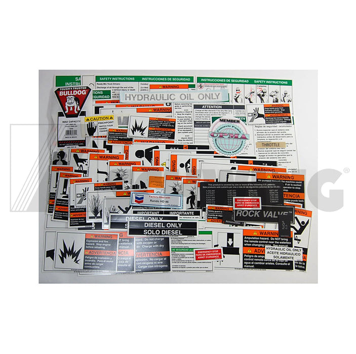 Decal - Set Bpa 450/500/301 | Weight: 3 lbs | Brand: SCHWING