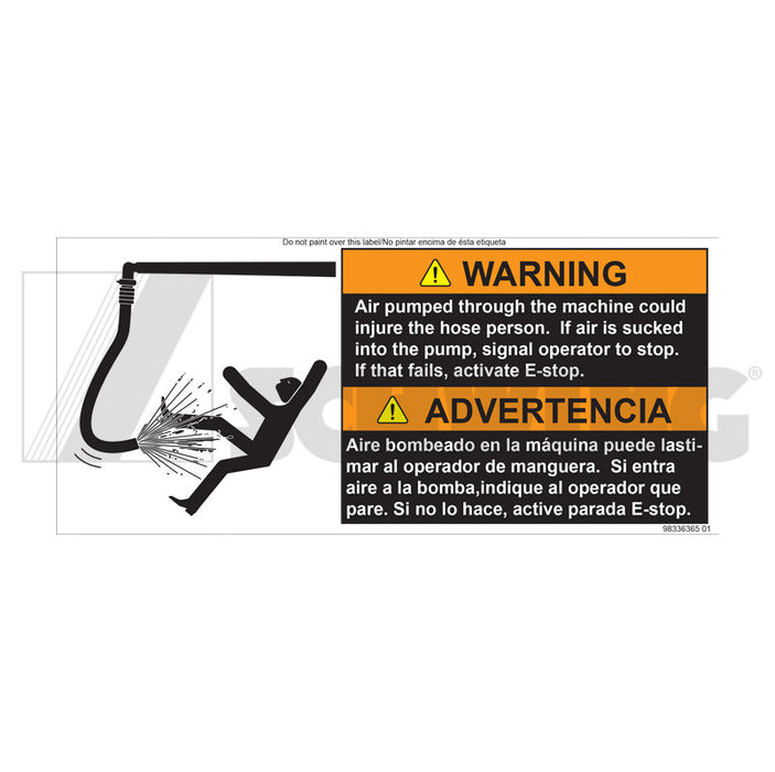 Decal - Hose Whip Warning | Weight: 1 lbs | Brand: SCHWING