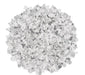 Pile of Silver Bells 1/4" flakes showing the cool gray and white color mix for epoxy systems.