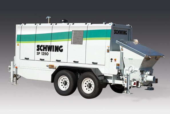 Schwing SP 1250 Stationary Concrete Pump | High-Volume Tier 4 Final Pump